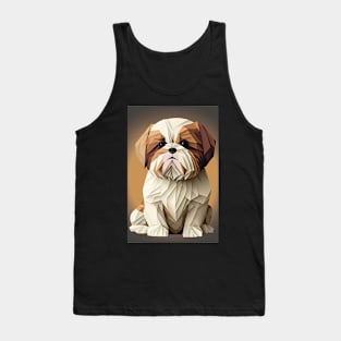 Super Cute Shih Tzu Portrait Tank Top